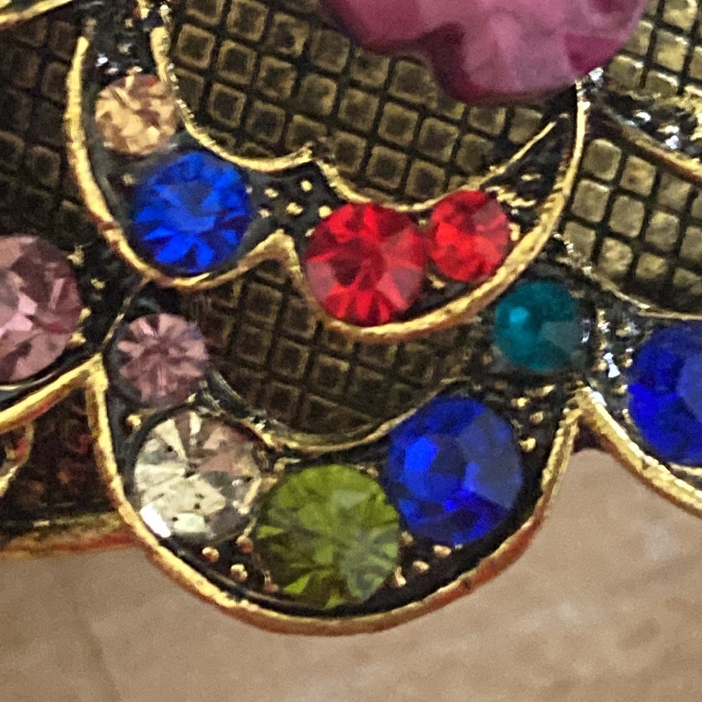 Mixed Gemstone Statement Bracelet - image 6